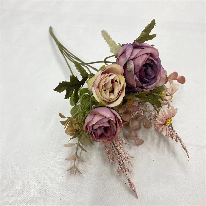 

Искусственный цветок Роза Подсолнух Цветочная композиция Искусственный цветок Стол Высококачественный букет из шелковых цветов