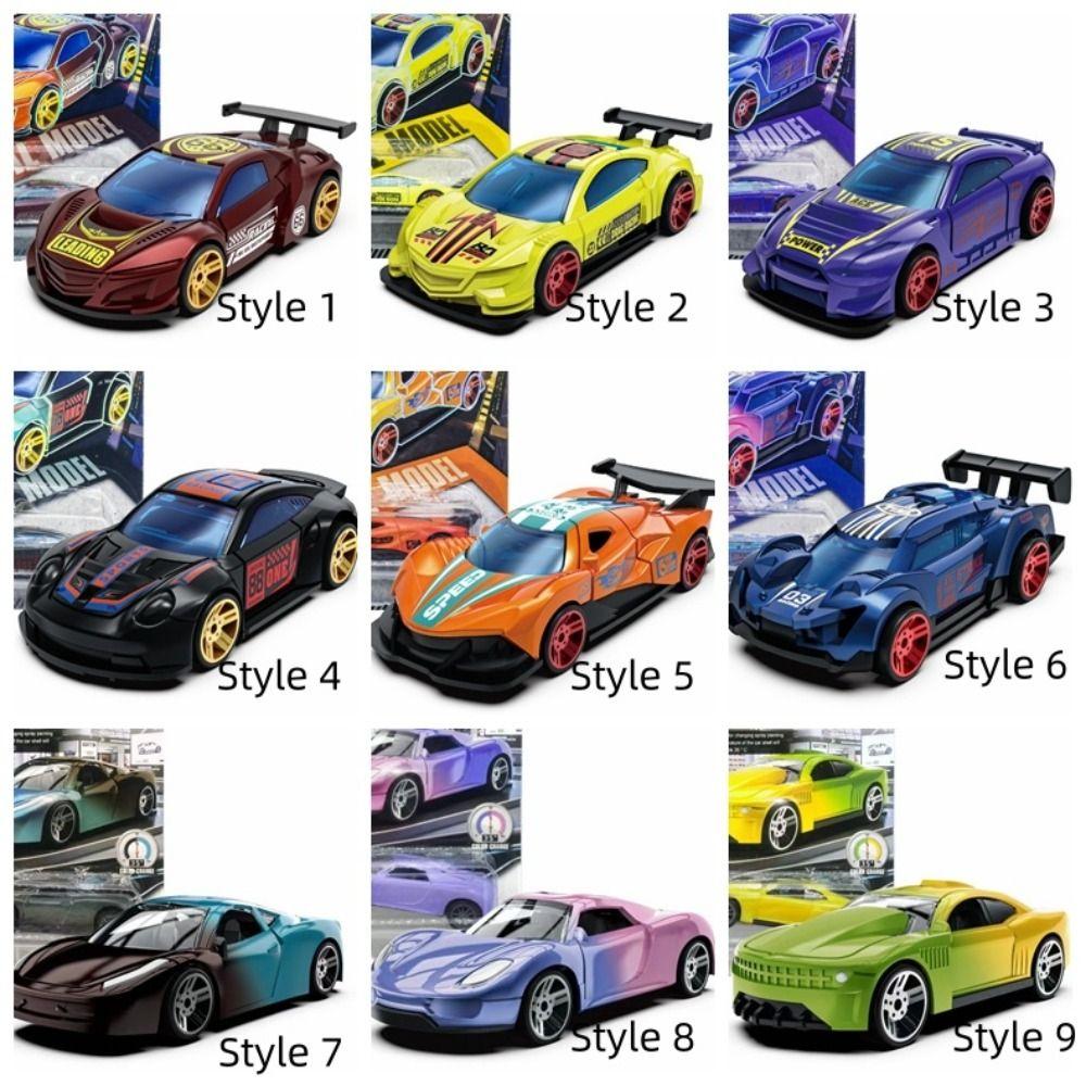 Temperature Sensitive Racing Car Model Crash-Resistant Pull Back Car Color Changing Car Kids Toy