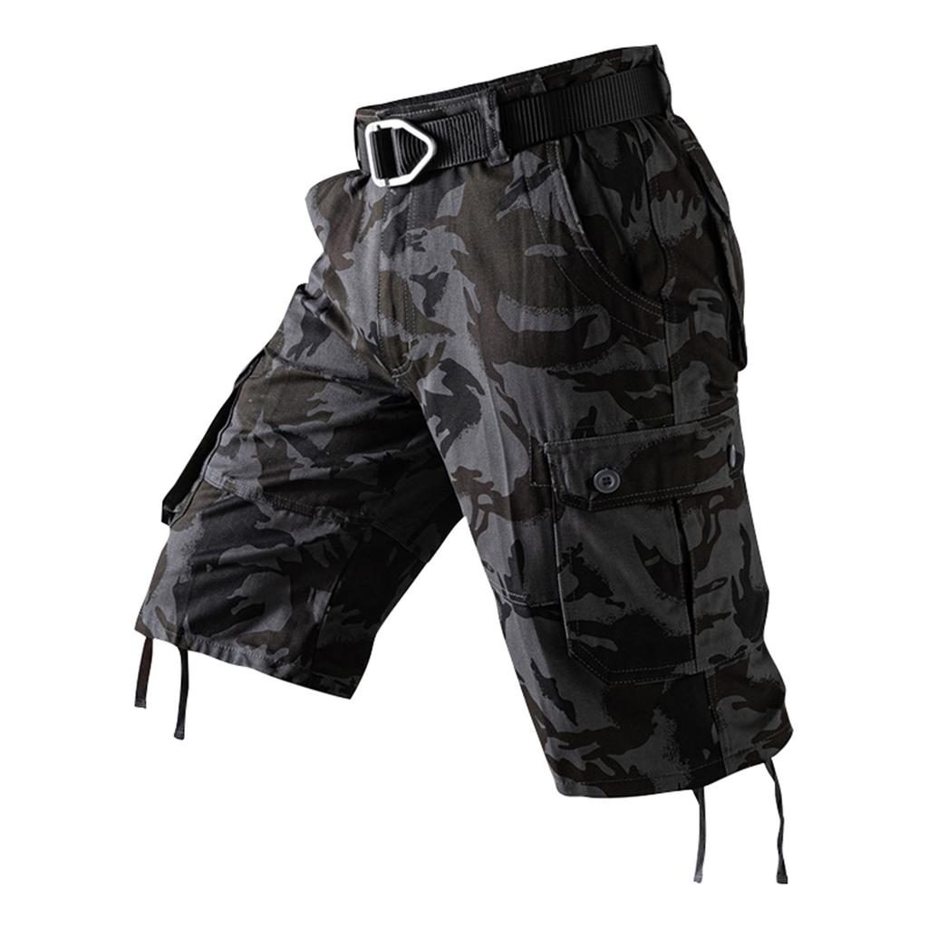 Men's Summer Workwear Shorts Loose Casual Five-Point Pants Men's Summer Camouflage Casual Cargo Shorts