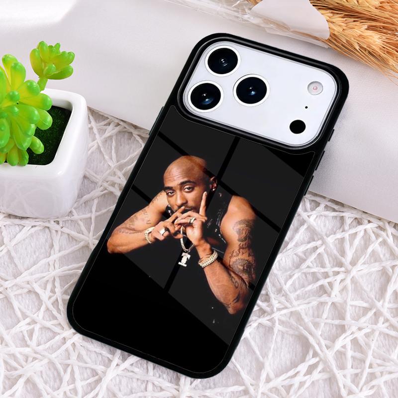 Rapper 2pac Singer T-Tupac Shockproof Phone Case for iPhone 17 Air 16e 15 11 12 14 13 Pro Max Cover Coque