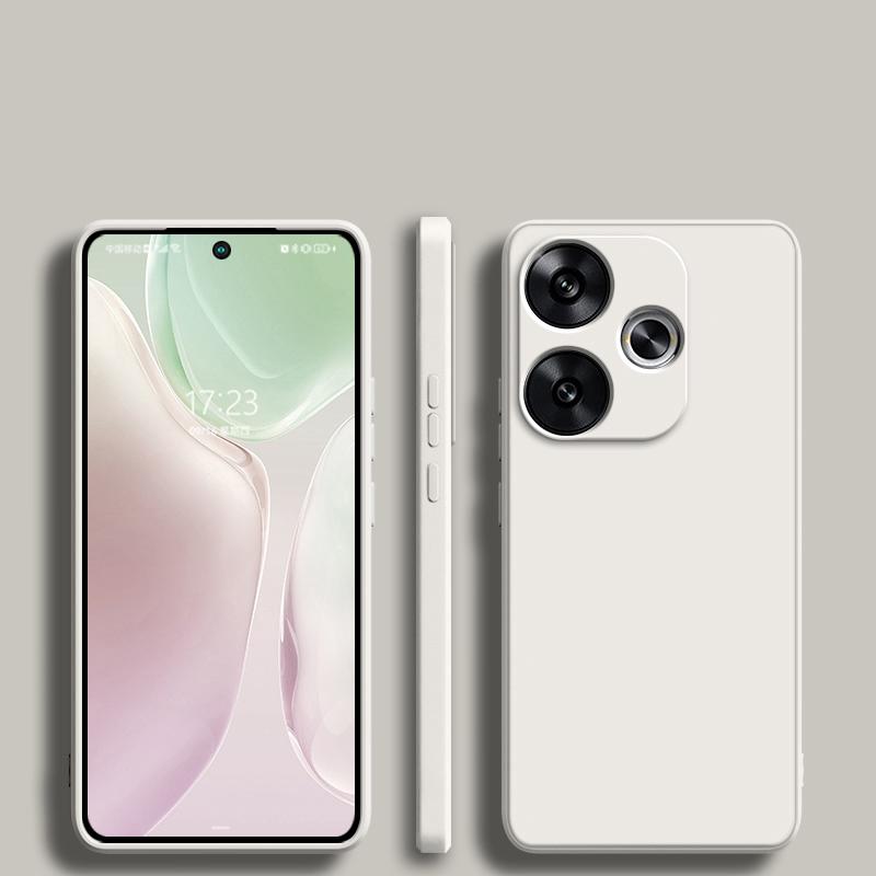 For Redmi Turbo 3 Turbo3 Case Liquid Silicone Camera Protection Back Phone Cover Case For Xiaomi Redmi Turbo 3 Turbo3 Soft TPU Cover