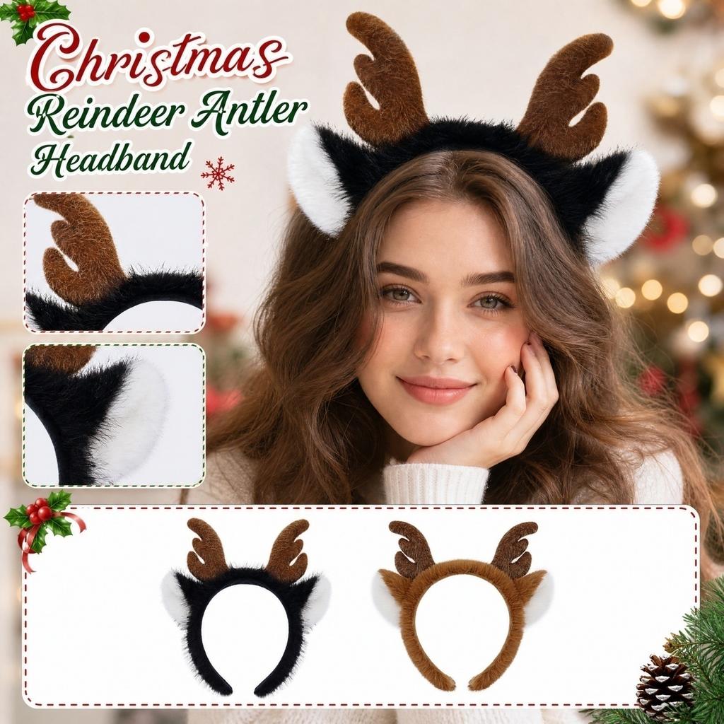 Christmas Deer Headband - Headpiece for Stage Performance, Holiday Costume