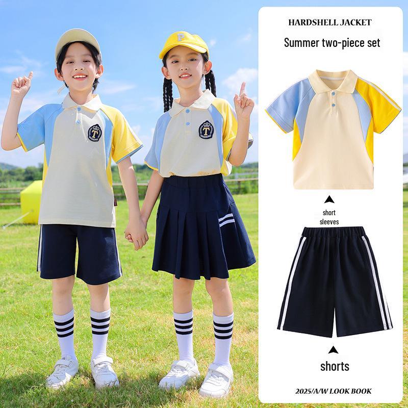 Frühlings- und Herbst-Kindergarten- und Grundschul-Sportuniform-Set