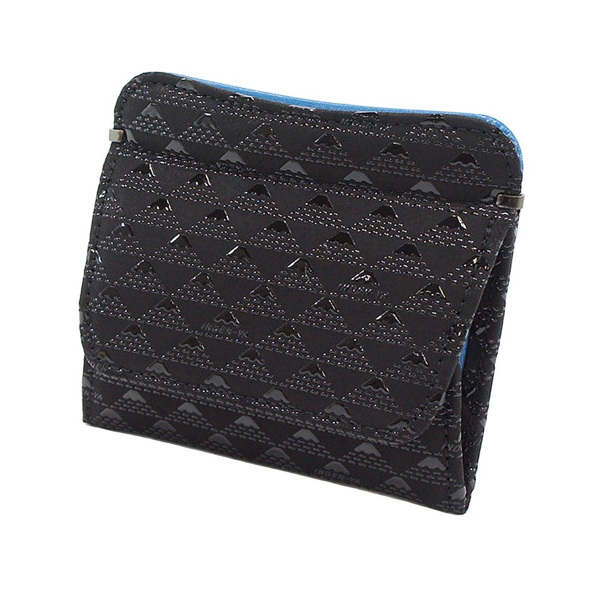 

Indenya Inden Гаманець-монетниця зі шкіри оленя з візерунком Такане Фудзі, чорне тло x чорний лак Гора. 2802-01 чорний