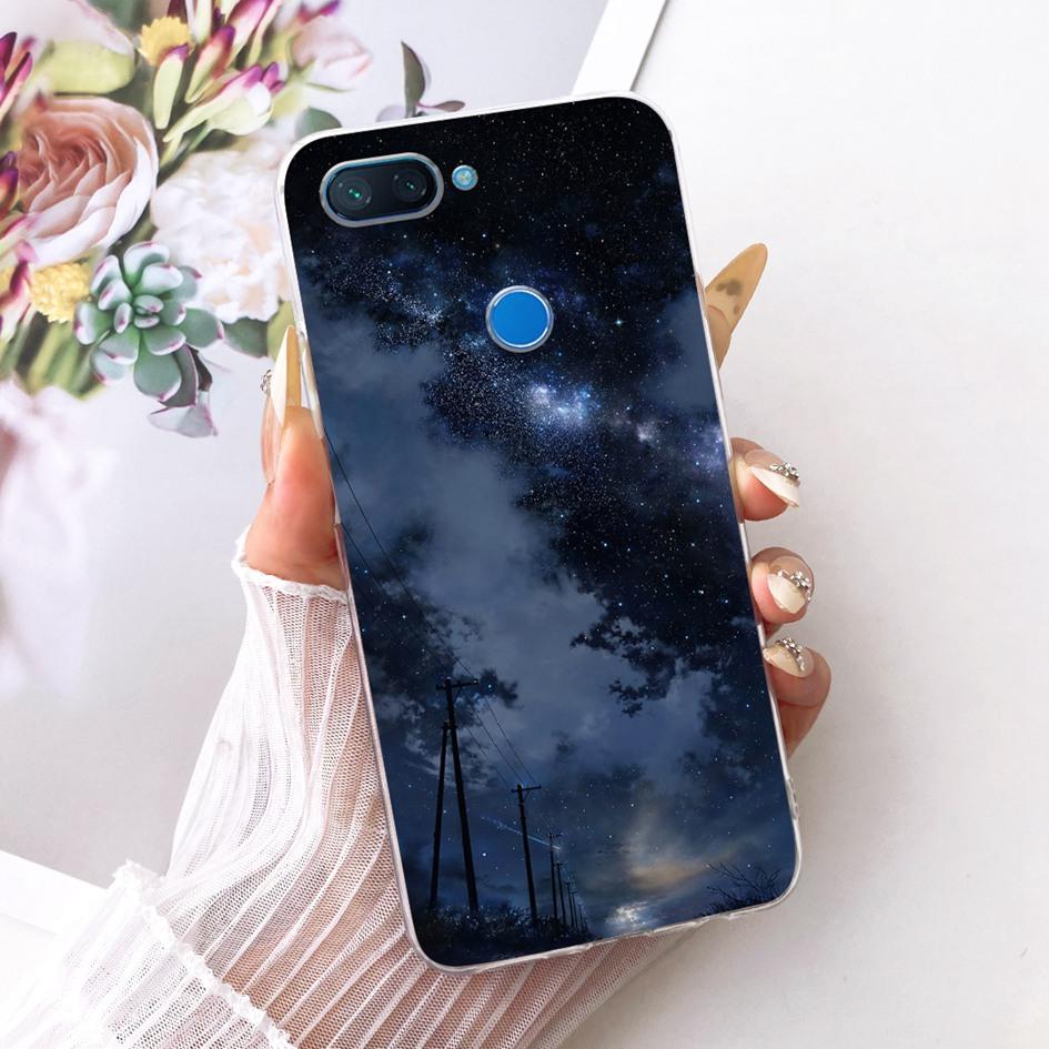 Für Xiaomi Mi 8 Lite Hülle Beliebte Blume Weiche Klare Silikon Schutzhülle Für Xiaomi Mi 8 SE Funda Mi8 Pro Mi8Lite TPU Hülle