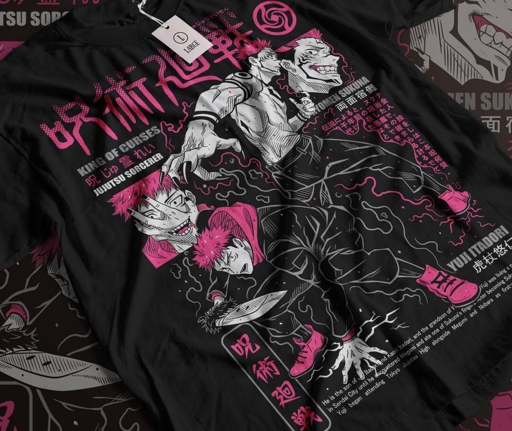 

Ryomen Sukuna T-Shirt Jujustu Kaisen jujutsu kaisen Horror gift Shirt All Size XL