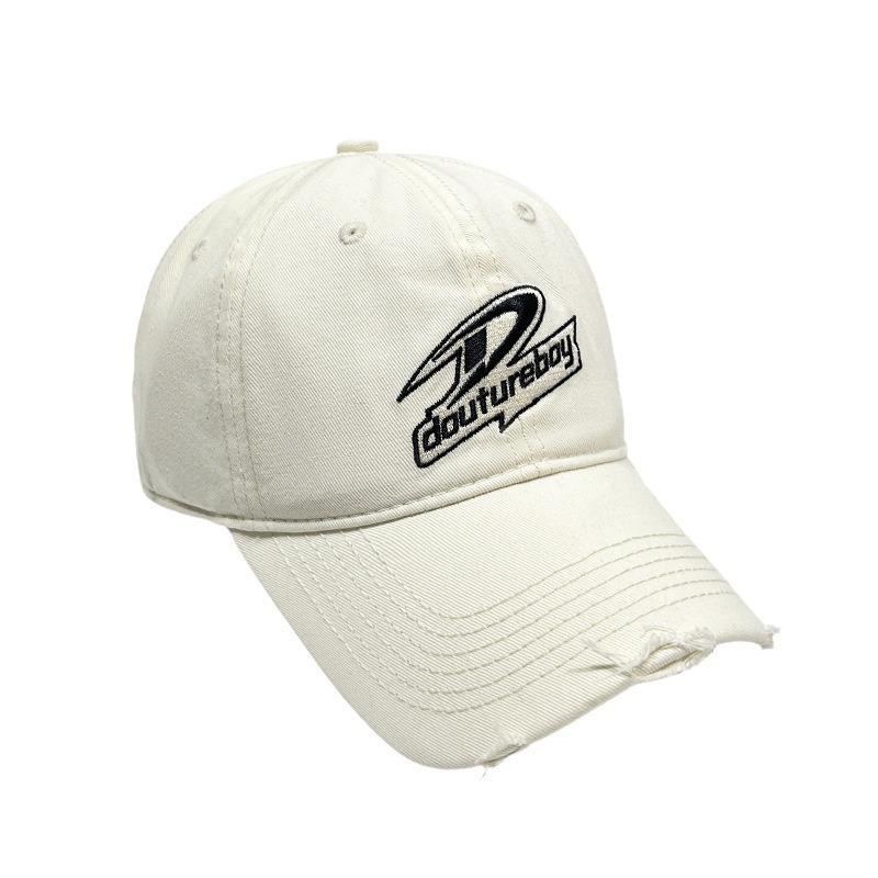 Embroidered Casual Baseball Cap for Boys and Girls Spring and Summer Sun Hat Korean Style Face Showing Little Duckball Cap