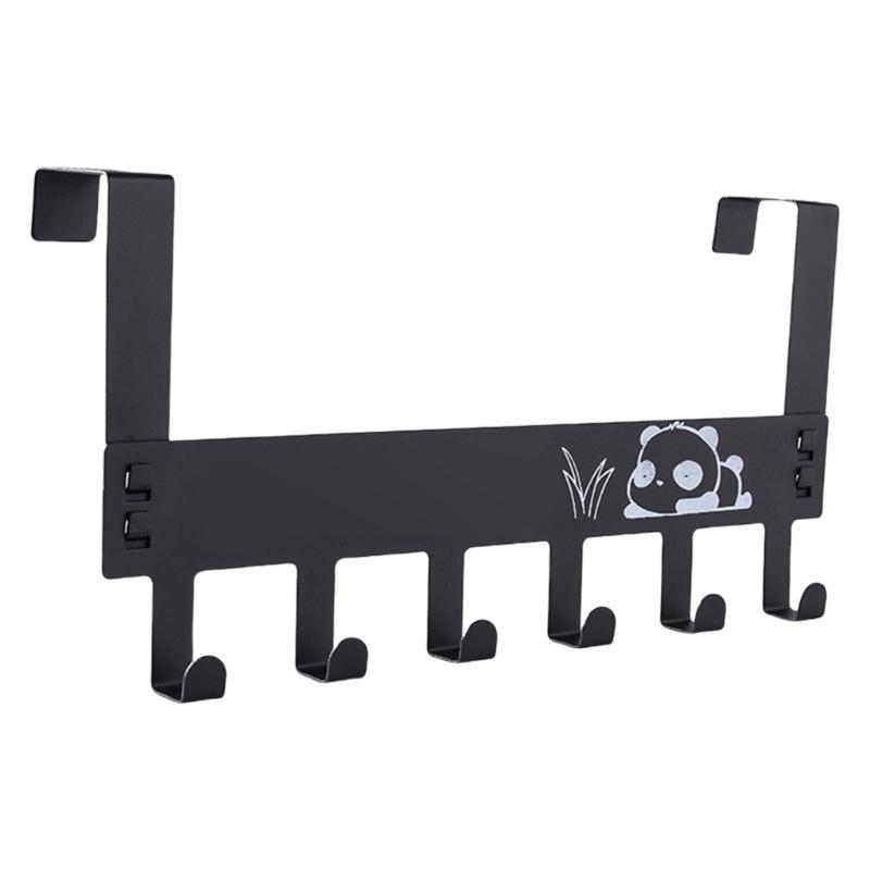 

Damage Resistant Plastic Hook Over Door Hook For Door No Nails Required Easy Install Holds Jackets Towels Keys чорний