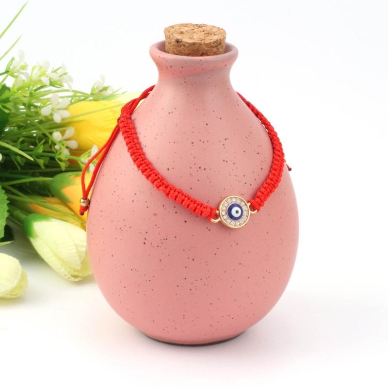 Woven Bangle String Braided Evil Eye Bracelets Unique Symbolic Wrist Jewelry Fashion Hand Rope for Women and Girls