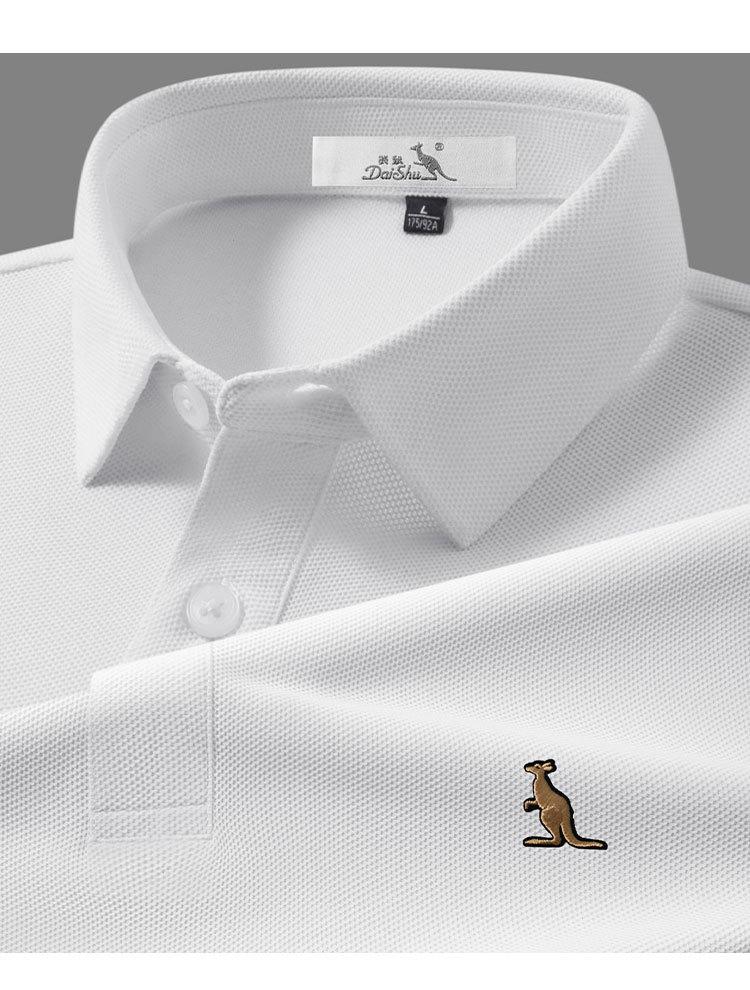 Summer T-shirt Embroidered Short Sleeve Polo Shirt for Men