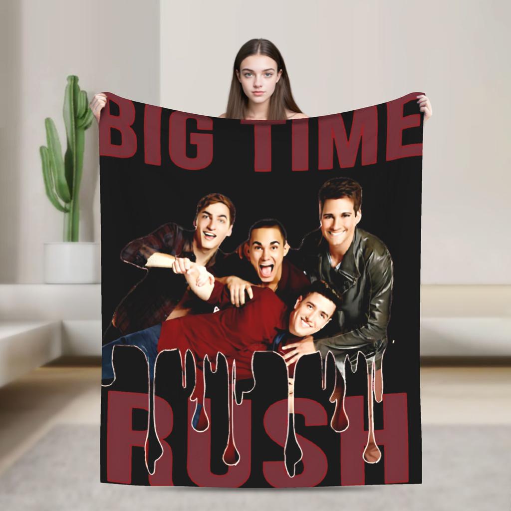Big Time Rush Country Music Tour 2025 Flannel Blanket Winter Super Soft Throw Blanket for Living Room Bedspread Sofa Bed Cover