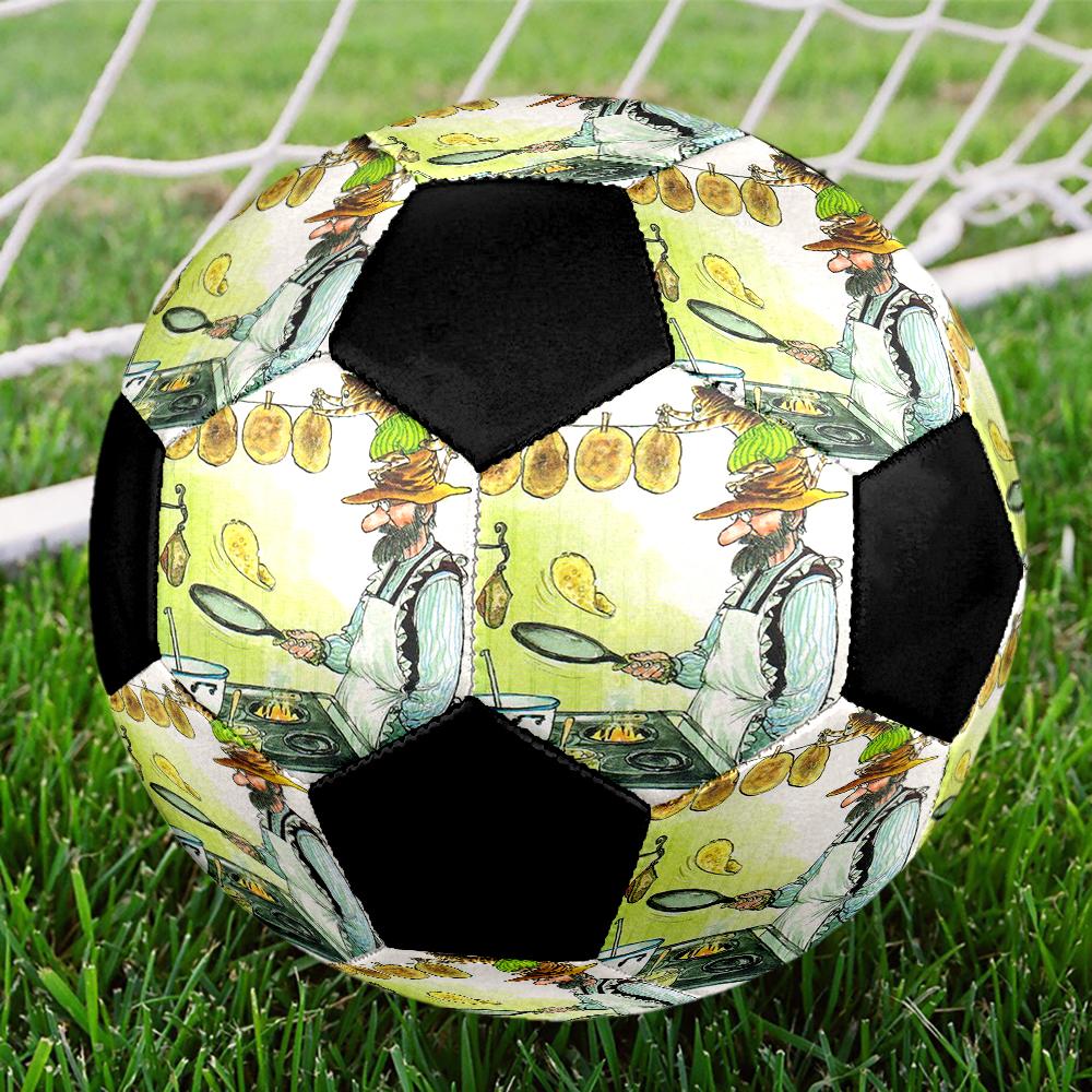 Pettson and Findus Theme Size 5 Soccer Ball, Suitable for Both Indoor and Outdoor Matches, a Gift Suitable for Everyone.