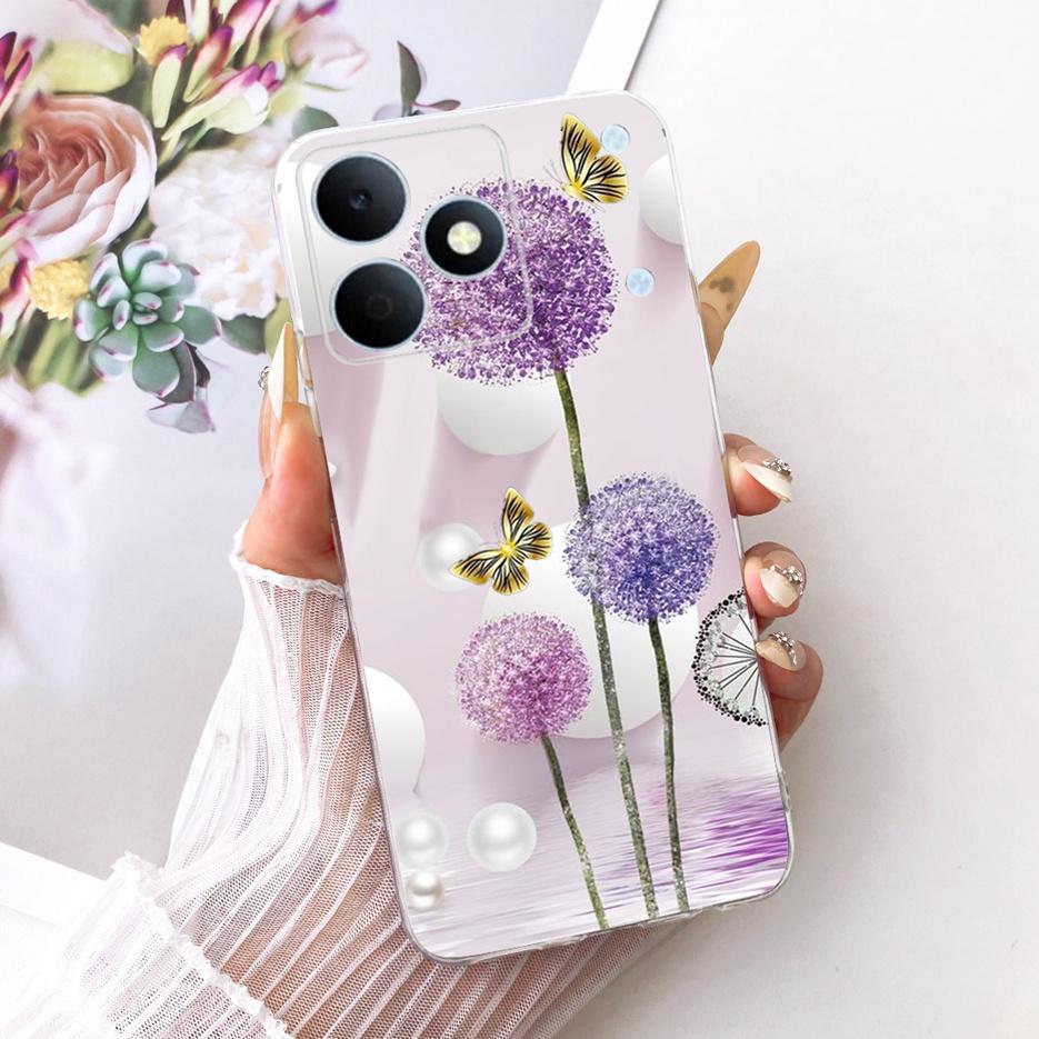 For Realme Note 80 4G Case RMX5388 Cute Cat Flowers Painted Cover Soft Silicone Case For Realme Note 80 Note80 Back Cover Fundas