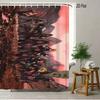 2D Flat Naruto Anime Chibi Naruto Uzumaki Meditating In Forest Print Waterproof Shower Curtain For Bathroom Decor