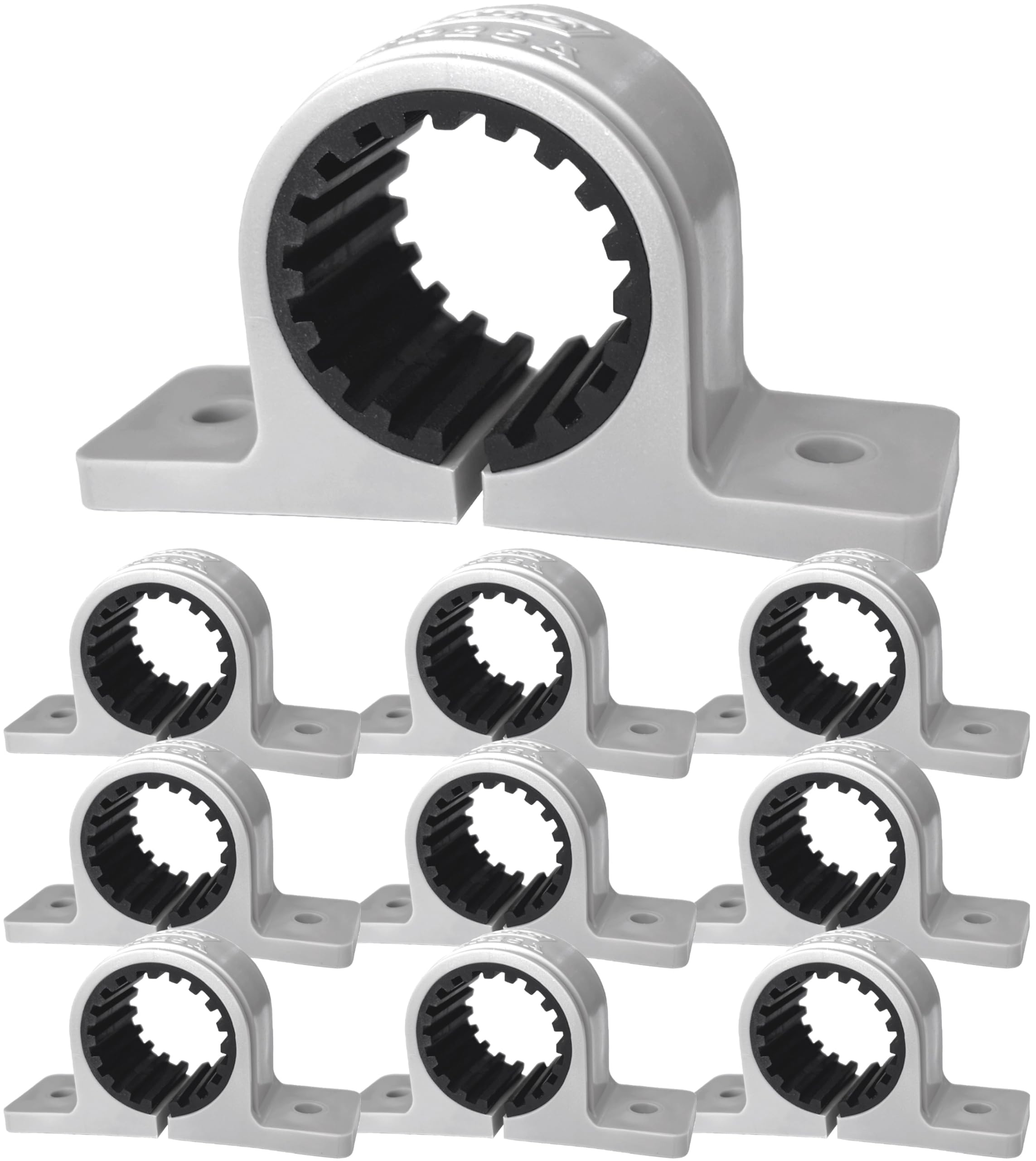 

Koei Kasei Резиновая седловая опора 26 мм ПВХ труба Фиксация трубы Настенный светильник 10 Виброгасящих лент, VP20, Кронштейны, Крепление, Серый, Штуки, KFBS01B-1302