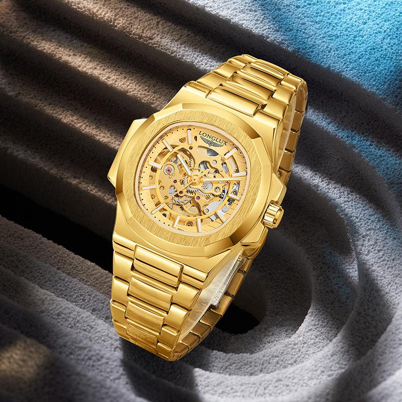 LONGLUX Nautilus Men's Mechanical Watches Automatic Business Watch Wristwatch Trend Fashion Luminous Men's Watches