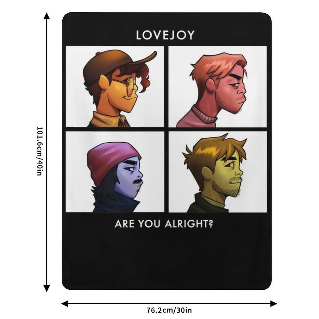 lovejoy band tshirt - lovejoy band hoodies - lovejoy band sticker Throw Blanket Cozy Napping Blanket Gift for Mom Dad