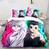 3D Print Anime Hunter X Hunter Duvet Cover Set Bedding Set Japanese Anime Twin Queen King Quilt Cover Pillowcases Home Textiles