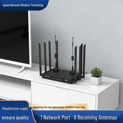 S01C 4G Wireless Router with Enhanced Eight-Antenna, Plug-and-Play for Dorms and Rentals