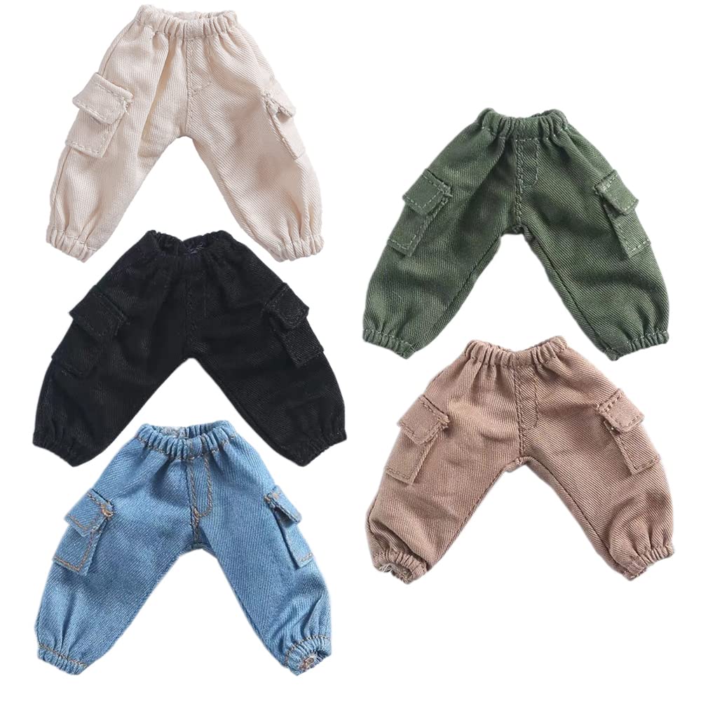 

Костюм размера Obitsu 11 OB11 для куклы Obitsu 11 см, тело, брюки карго, рабочие брюки, свободного кроя, 5 цветов (Набор 5)