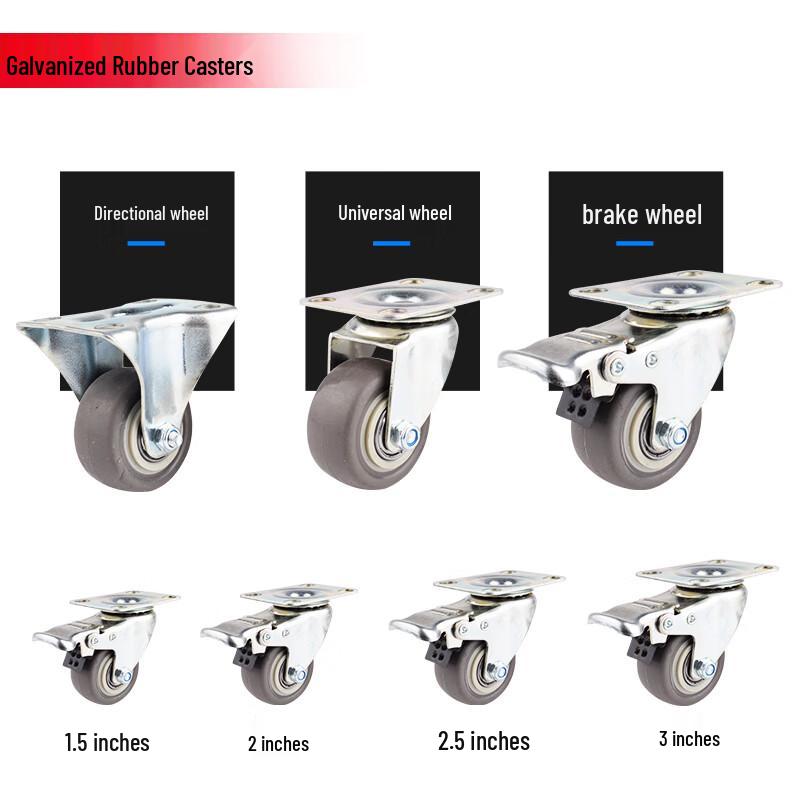 JNL Silent Rubber Furniture Casters