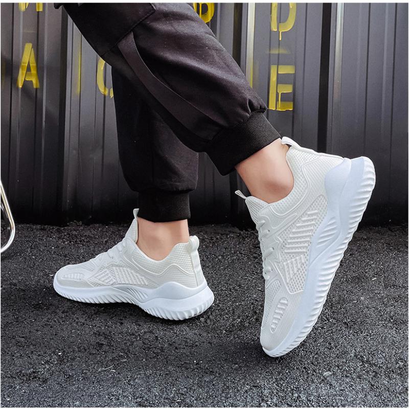 

Сетчатые мужские кроссовки, дышащая мужская повседневная обувь, нескользящие мужские мокасины, кроссовки для занятий спортом на открытом воздухе, летние кроссовки унисекс Female 35 size белый