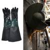 1 Pair Protective Sandblasting Gloves 25.6Inch Long PVC and Cotton Lined Safety Work Gloves for Sandblast Cabinet Use