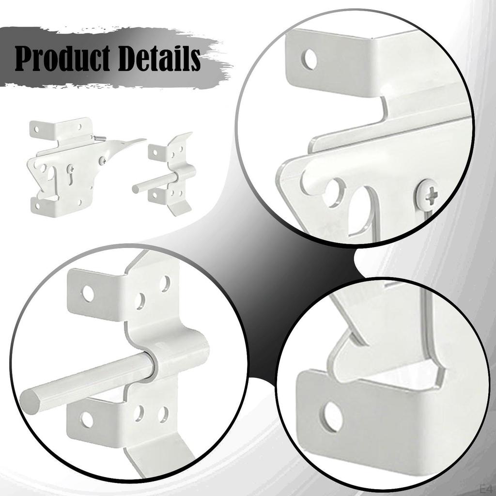 Gate Latch, DIY, Reliable, Lockable, Decorative, Professional, Easy To Install, Versatile, Stable,