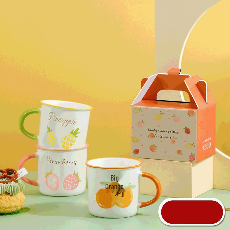 Elegant Ceramic Fruit Series Mug