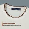 MONTAGUT Men's 100% Long-Staple Cotton Antibacterial Crew Neck Long Sleeve T-Shirt
