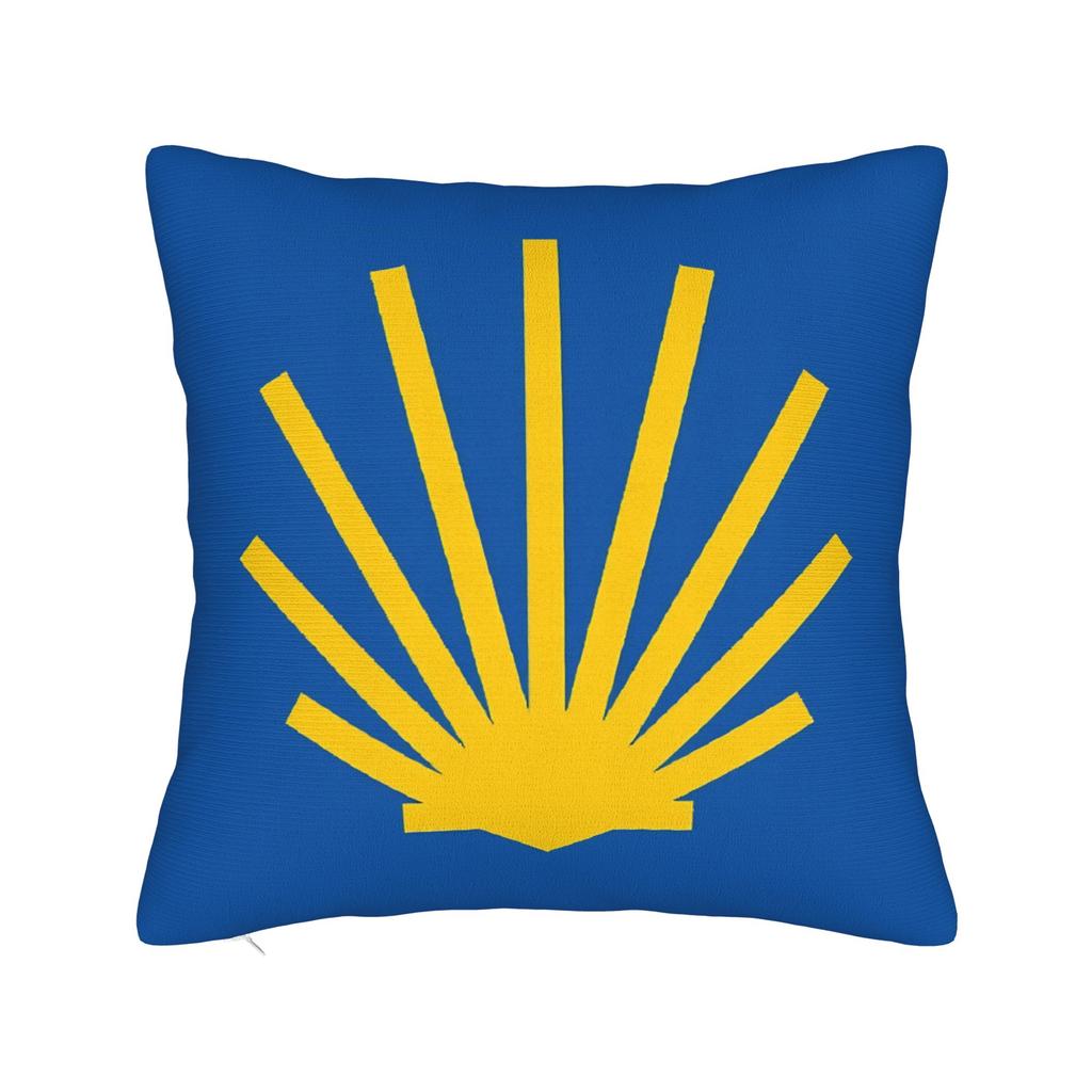 Camino De Santiago Square Pillowcases Polyester Car Shells The Way Movie Cushion Cover Cool Decor Pillow Cover 45*45