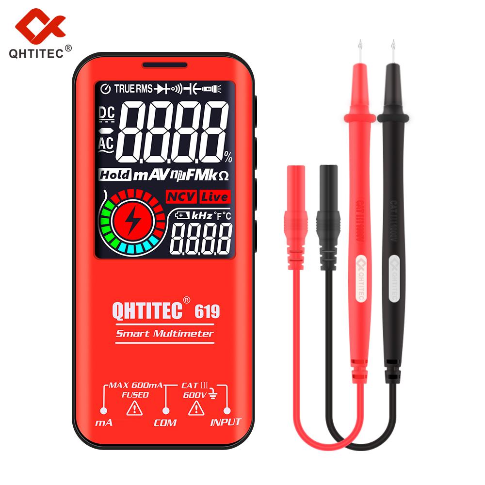

619 Цифровий мультиметр Комплект паяльника AC DC Амперметр Вольтметр Тестер Ом Ncv Кольоровий РК-дисплей Multimetro USB Charg 619