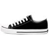Suola in Gomma Comode Traspiranti Scarpe Basse in Tela Unisex Sneaker Nere T39102