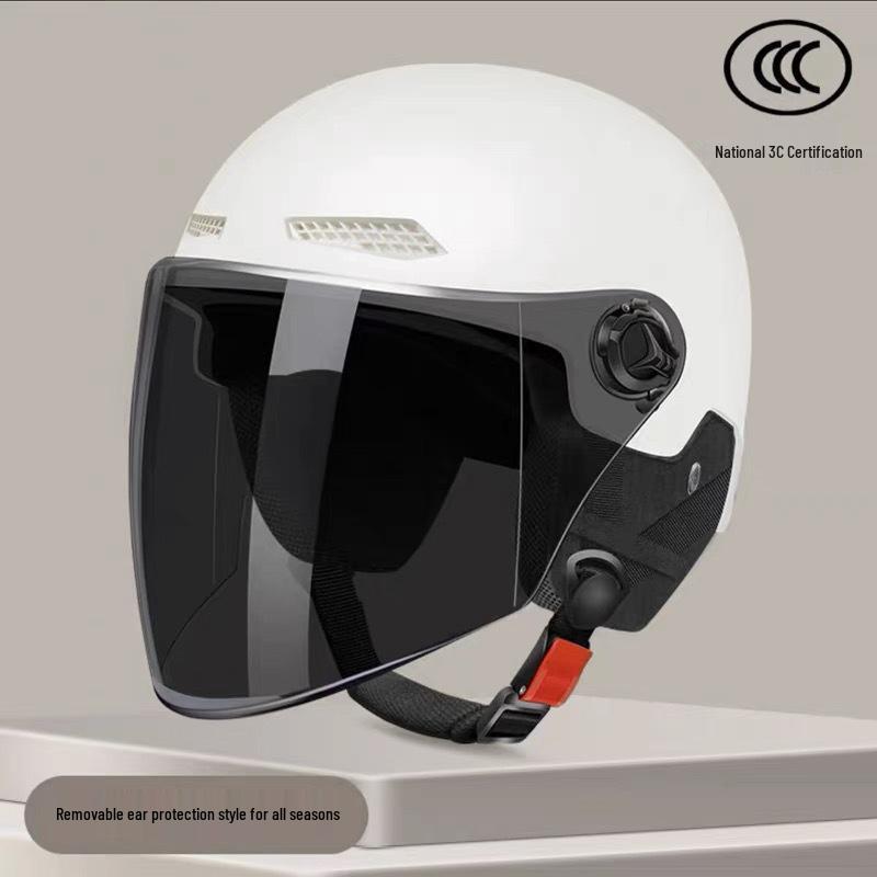 Сертифицированный 3C Электрический Самокат Шлем для Мужчин и Женщин - Безопасный Летний и Всесезонный Полушлем с Защитой Ушей