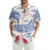 Men's Casual Fashion Printed Short-Sleeve Shirt
