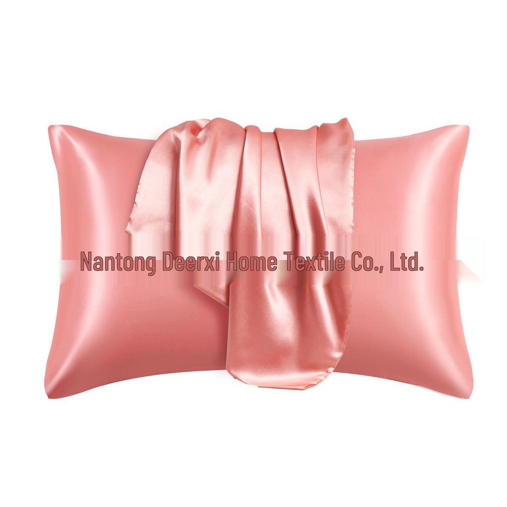 Silk Satin Envelope Pillowcase Pair for Cross-Border Trade