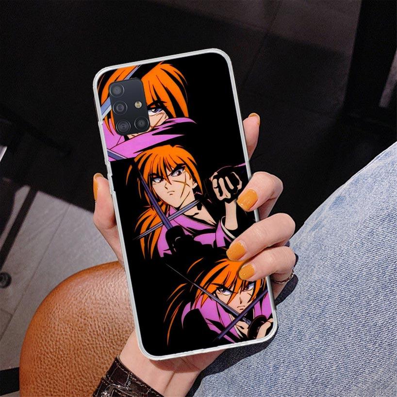 Rurouni Kenshin Anime Phone Case For Samsung Galaxy A52 A32 A22 A12 A51 A31 A50S A30S A20S A10S Note 20 Ultra 10 Plus S10 A72 A7