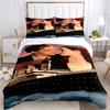Titanic Romantic Love Duvet Cover Comforter Bedding Set Soft Quilt Cover and Pillowcases for Teens Boy Single/Double/Queen/King