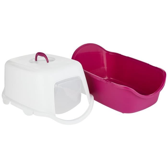 Bac à litière TRIXIE Vico - Couvercle - 40 × 40 × 56 cm - Baie et blanc