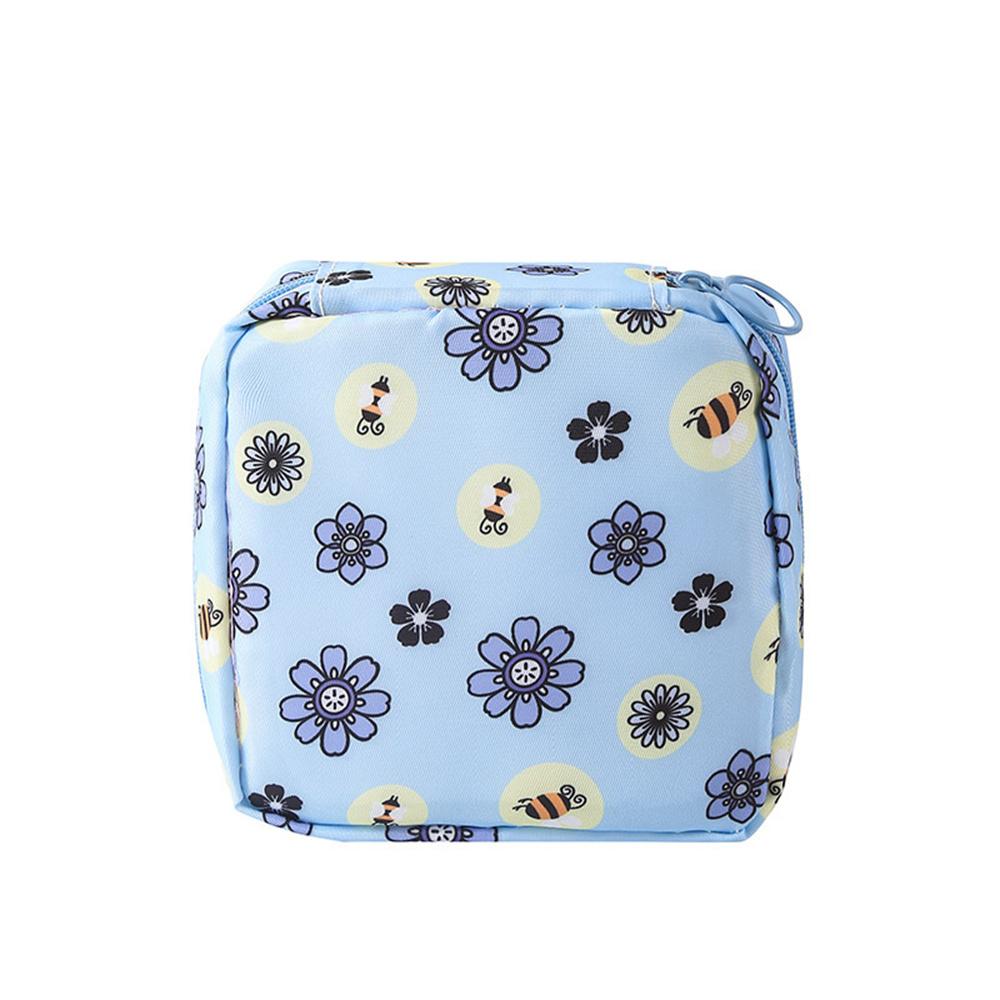 1pc Polyester Multi-Functional Travel Organizer Bag Portable Cosmetic Menstrual Pad Storage Pouch Makeup Organizer Bag for Women