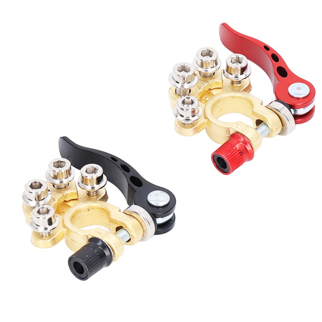 2 ks Konektory bateriových svorek Auto Odpojení 4cestné Pozitivní Negativní pro SAEJIS Typ A Kolík