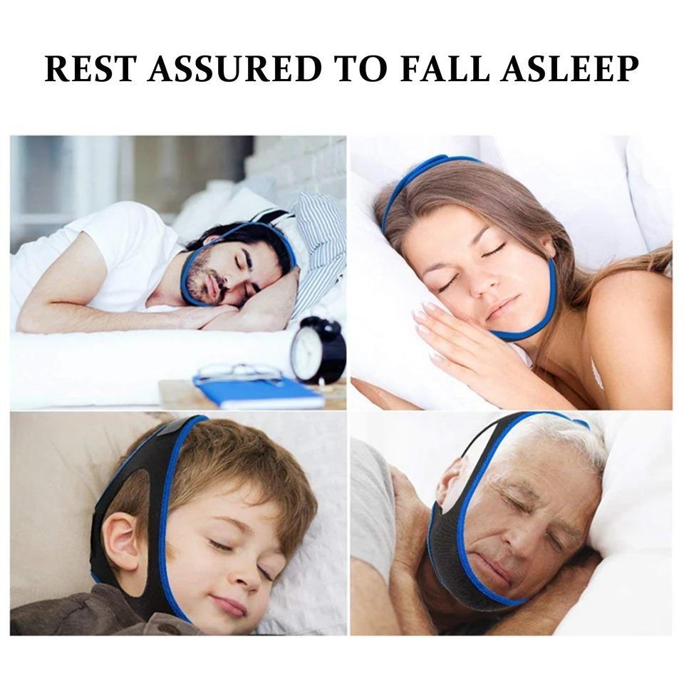 Anti-snoring Mouthpieces Chin Strap Sleep Care Breathable and Comfortable Anti Snore Belt for Men Women Daily Sleeping