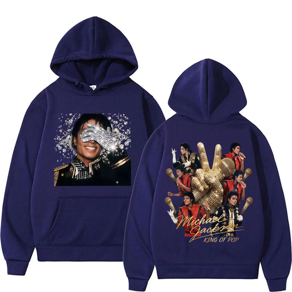 Michael Jackson Król Popu MJ Prezent dla Fana Bluzy Mężczyźni Kobiety Klasyczne Hip Hop Muzyka Pop Bluzy Oversize Unisex Harajuku wysoka jakość