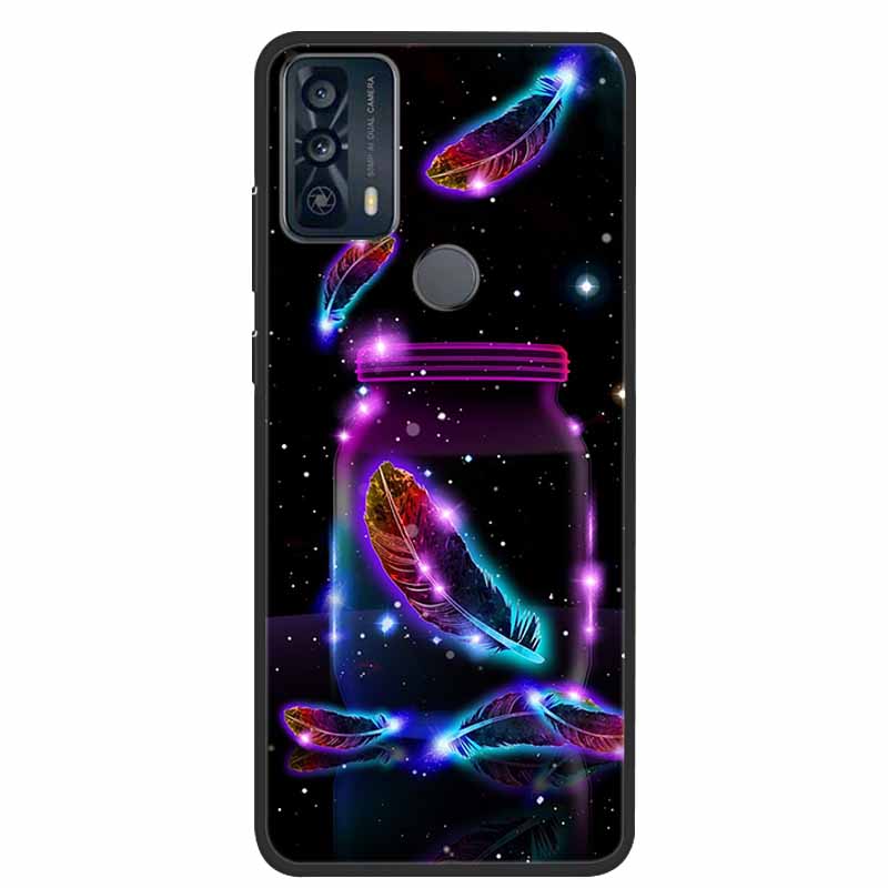 For TCL 20Y 20E Case Luxury Soft Silicone TPU Back Cover For TCL 20Y 20B Phone Cases TCL20Y 20 Y TCL20E Cute 6125F Funda Cartoon