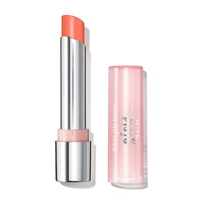 Revlon Kiss Glow Balm 002 Peony Pastel Orange Melting Balm Moisture Lip Color Lipstick Glow (Yebe) 2.8g