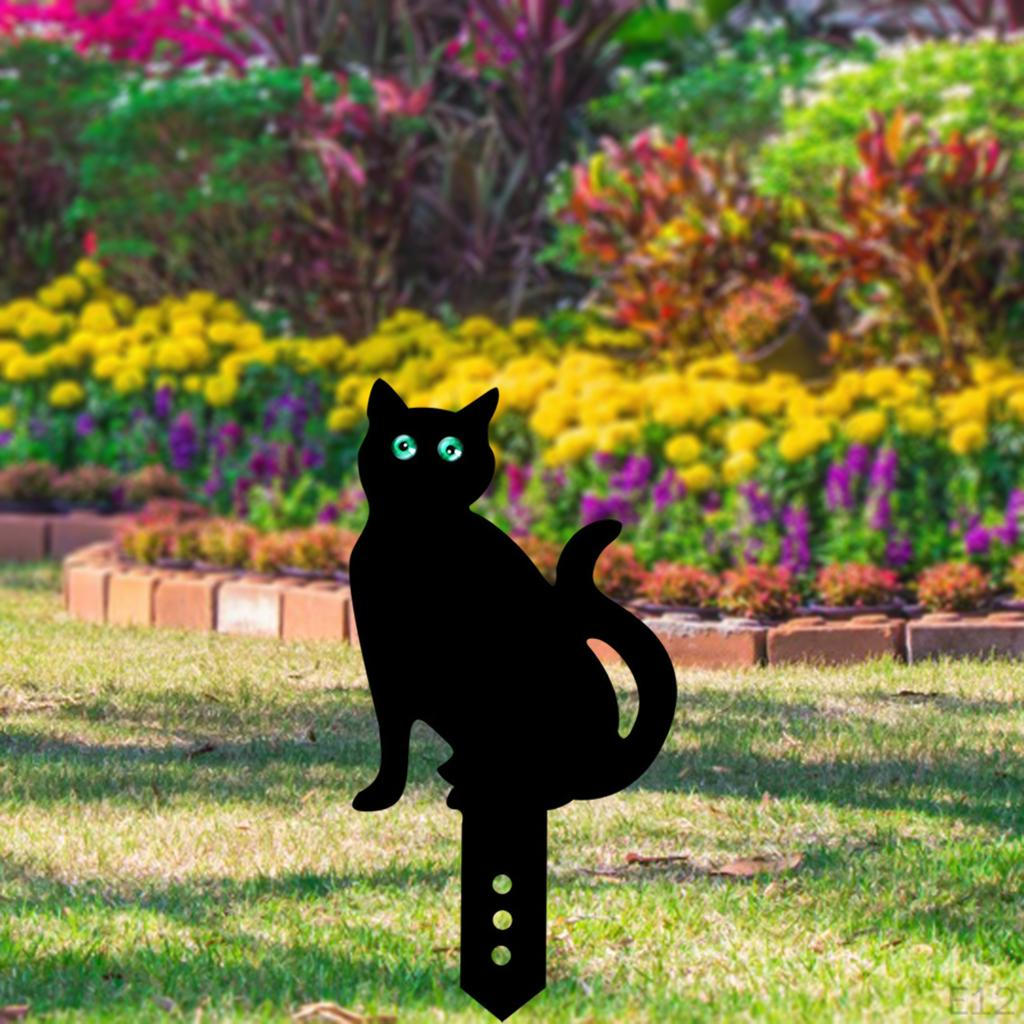 Akryl Katt , Djur Katter Staty Dekor, Prydnader Gård Dekorativa, Gångväg, Golv, Blomsterrabatt