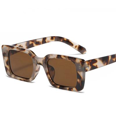 Fashion Square Small Frame Women's Sunglasses Retro Style Casual Ins Casual Summer Vacation Beach Decorative Glasses