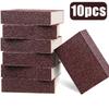 1/50Pcs Rust Remove Sponge Carborundum Eraser Household Cleaning Brush Descaling Scouring Sponges Rub Cooktop Pot Kitchen Tools