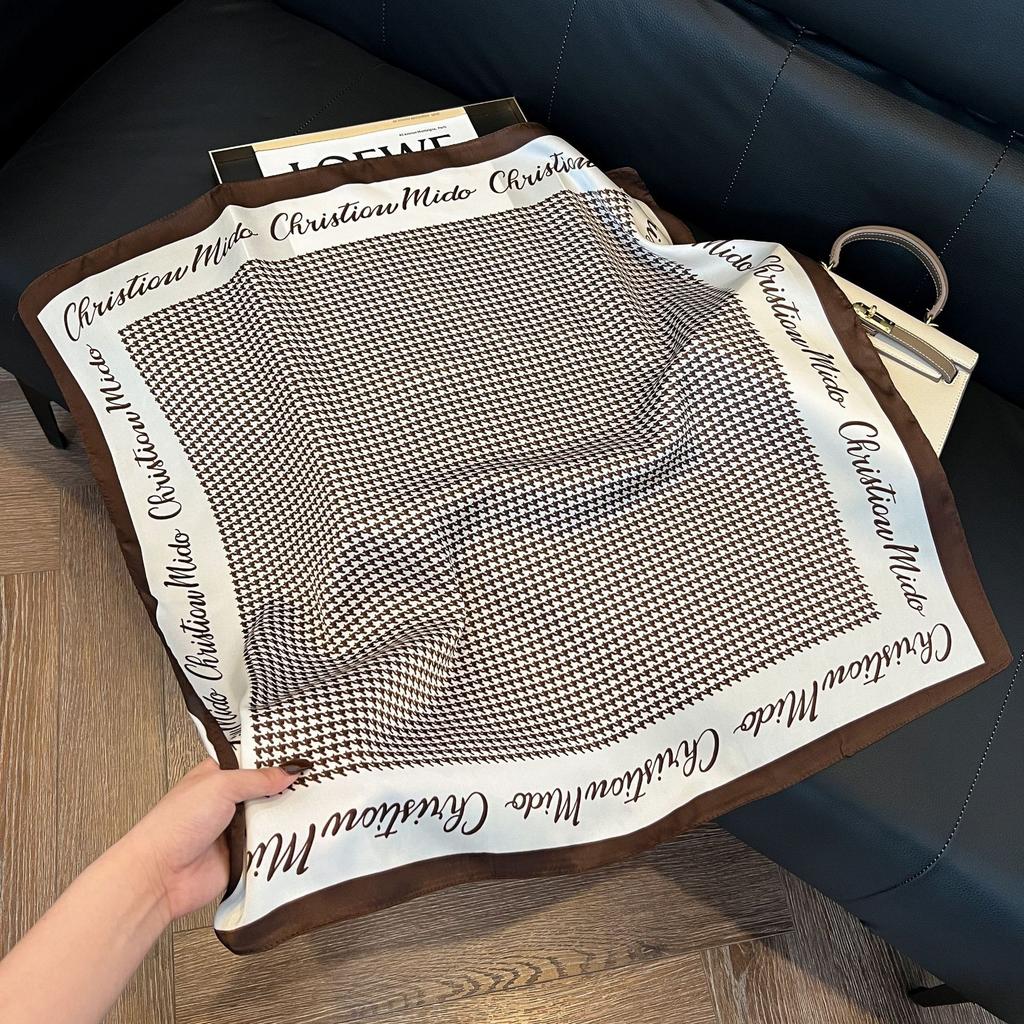 New artificial silk shell marine silk scarf 71cm square scarf professional scarf shawl scarf