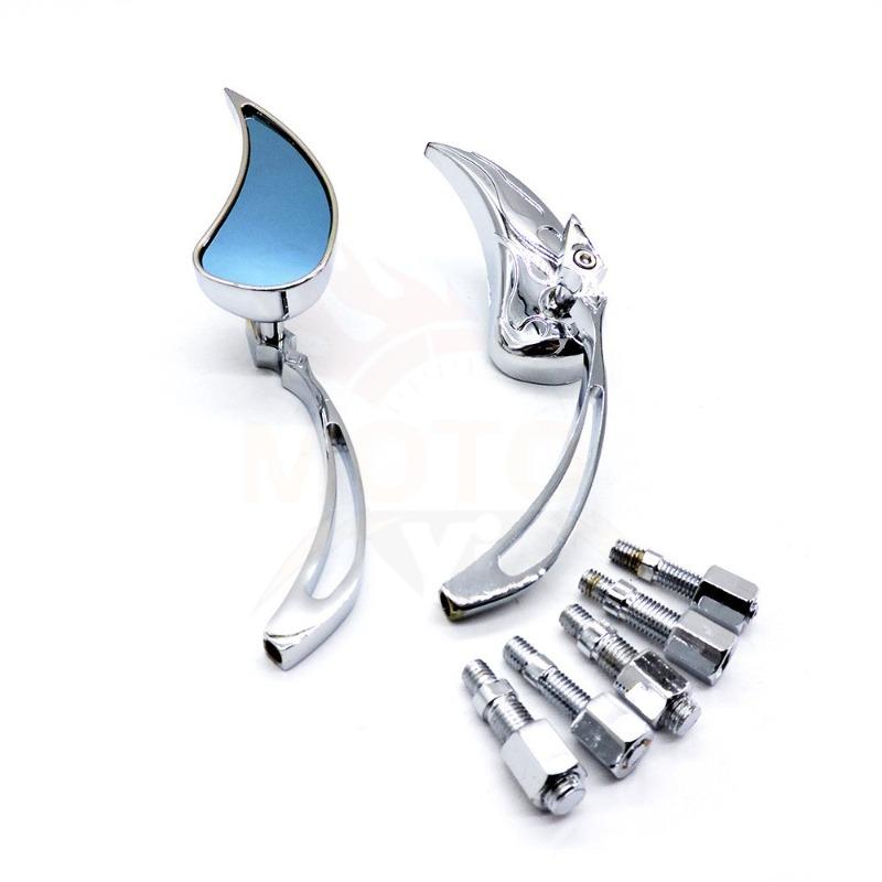 

New Glass Style Crescent Anti-glare Moon Shape Rearview Mirror with For Cruise Motorcycle Scooter Sufficient Personalization
